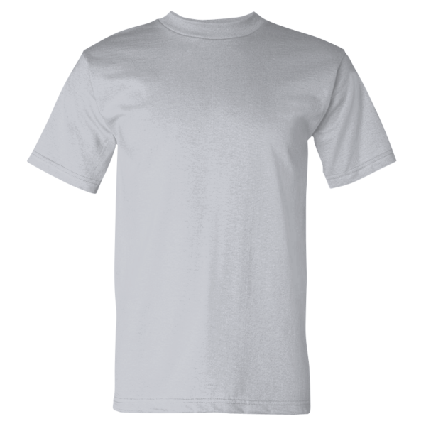 Bayside USA-Made Heavyweight T-Shirt, Ash, Front view