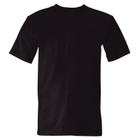 Bayside USA-Made Heavyweight T-Shirt, Black, Back view