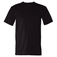 Bayside USA-Made Heavyweight T-Shirt, Black, Front view