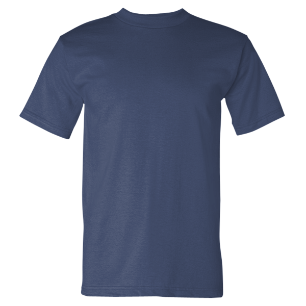 Bayside USA-Made Heavyweight T-Shirt, Bohemian Blue, Front view