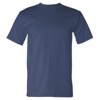 Bayside USA-Made Heavyweight T-Shirt, Bohemian Blue, Front view
