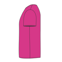Bayside USA-Made Heavyweight T-Shirt, Bright Pink, Left Sleeve(Short) view