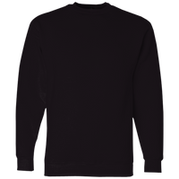 Bayside Unisex USA-Made Crewneck Sweatshirt, Black, Front view