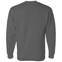 Bayside Unisex USA-Made Crewneck Sweatshirt, Charcoal, Back view