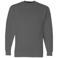 Bayside Unisex USA-Made Crewneck Sweatshirt, Charcoal, Front view