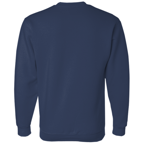 Bayside Unisex USA-Made Crewneck Sweatshirt, Navy, Back view