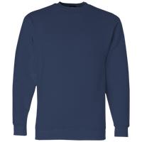 Bayside Unisex USA-Made Crewneck Sweatshirt, Navy, Front view