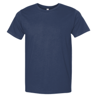 Bayside Unisex USA-Made Fine Jersey T-Shirt, Navy, Front view