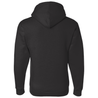 Bayside Unisex USA-Made Full-Zip Hooded Sweatshirt, Black, Back view