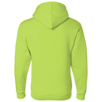 Bayside Unisex USA-Made Full-Zip Hooded Sweatshirt, Lime Green, Back view