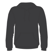 Bayside Unisex USA-Made High Visibility Hooded Sweatshirt, Charcoal Heather, Front view