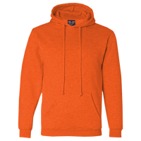 Bayside Unisex USA-Made Hooded Sweatshirt, Bright Orange, Front view