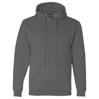 Bayside Unisex USA-Made Hooded Sweatshirt, Charcoal, Front view