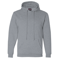 Bayside Unisex USA-Made Hooded Sweatshirt, Dark Ash, Front view