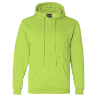 Bayside Unisex USA-Made Hooded Sweatshirt, Lime Green, Front view