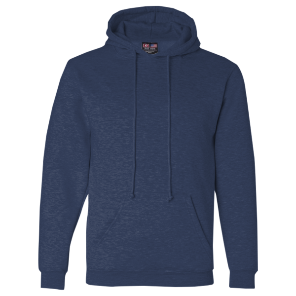 Bayside Unisex USA-Made Hooded Sweatshirt, Navy, Front view