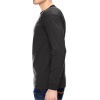 Bayside Unisex USA-Made Long Sleeve T-Shirt, Black, Left Sleeve (Long) view