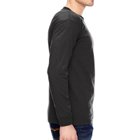 Bayside Unisex USA-Made Long Sleeve T-Shirt, Black, Right Sleeve (Long) view