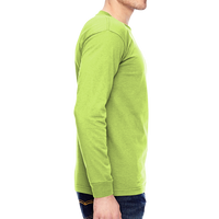 Bayside Unisex USA-Made Long Sleeve T-Shirt, Lime Green, Right Sleeve (Long) view