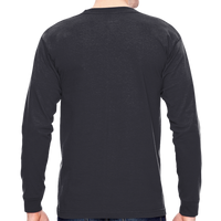 Bayside Unisex USA-Made Long Sleeve T-Shirt, Navy, Back view