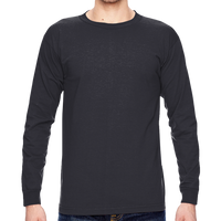 Bayside Unisex USA-Made Long Sleeve T-Shirt, Navy, Front view