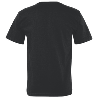 Bayside Unisex USA-Made Midweight Pocket T-Shirt, Black, Back view
