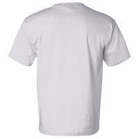 Bayside Unisex USA-Made Pocket T-Shirt, Ash, Back view
