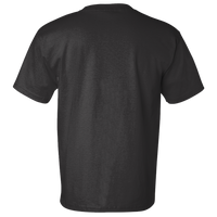 Bayside Unisex USA-Made Pocket T-Shirt, Black, Back view