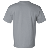 Bayside Unisex USA-Made Pocket T-Shirt, Dark Ash, Back view