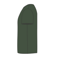 Bayside Unisex USA-Made Pocket T-Shirt, Forest Green, Left Side view
