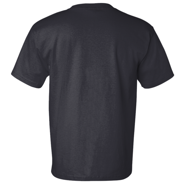 Bayside Unisex USA-Made Pocket T-Shirt, Navy, Back view