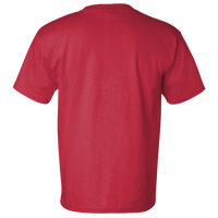 Bayside Unisex USA-Made Pocket T-Shirt, Red, Back view