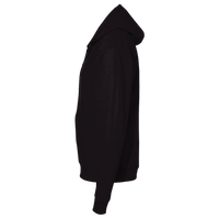 Bayside Unisex USA-Made Super Heavy Thermal Lined Full-Zip Hooded Sweatshirt, Black / Cream, Left Sleeve view