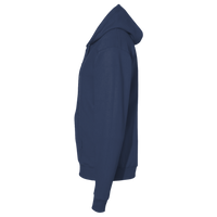 Bayside Unisex USA-Made Super Heavy Thermal Lined Full-Zip Hooded Sweatshirt, Navy / Cream, Left Sleeve view