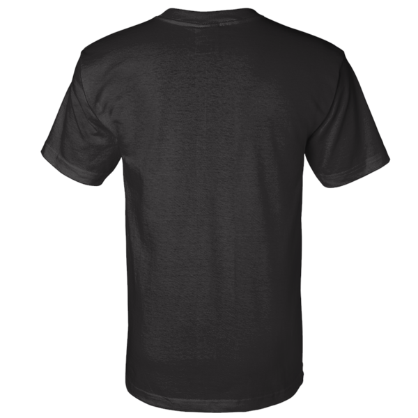 Bayside Unisex Union-Made T-Shirt, Black, Back view