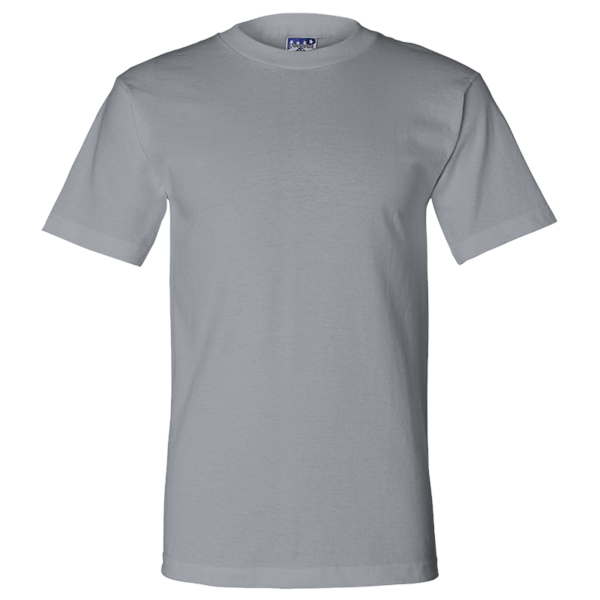 Bayside Unisex Union-Made T-Shirt, Dark Ash, Front view