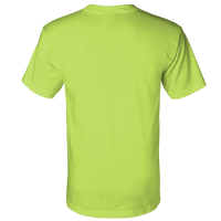 Bayside Unisex Union-Made T-Shirt, Lime Green, Back view