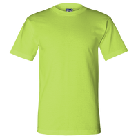 Bayside Unisex Union-Made T-Shirt, Lime Green, Front view