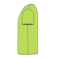 Bayside Unisex Union-Made T-Shirt, Lime Green, Left Sleeve (Short) view