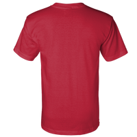 Bayside Unisex Union-Made T-Shirt, Red, Back view