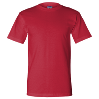Bayside Unisex Union-Made T-Shirt, Red, Front view