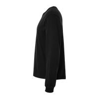 Bella + Canvas 6 oz. Heavyweight Long Sleeve Tee, Black, Left Sleeve view