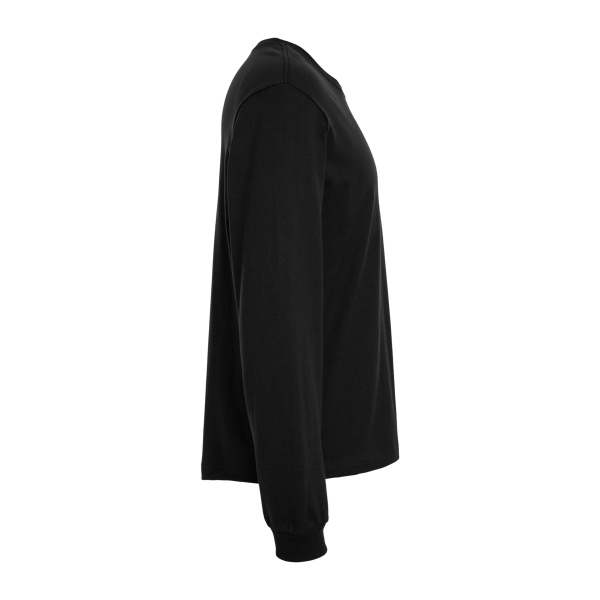 Bella + Canvas 6 oz. Heavyweight Long Sleeve Tee, Black, Right Sleeve view