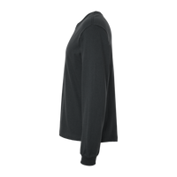 Bella + Canvas 6 oz. Heavyweight Long Sleeve Tee, Dark Grey, Left Sleeve view