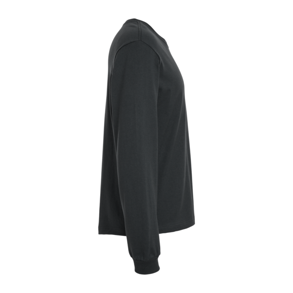 Bella + Canvas 6 oz. Heavyweight Long Sleeve Tee, Dark Grey, Right Sleeve view