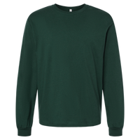 Bella + Canvas 6 oz. Heavyweight Long Sleeve Tee, Forest, Front view