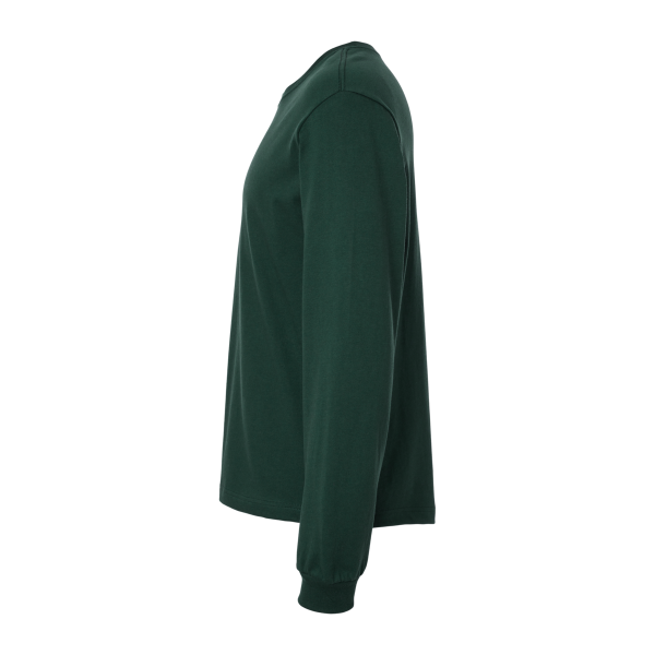 Bella + Canvas 6 oz. Heavyweight Long Sleeve Tee, Forest, Left Sleeve view