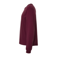 Bella + Canvas 6 oz. Heavyweight Long Sleeve Tee, Maroon, Left Sleeve view