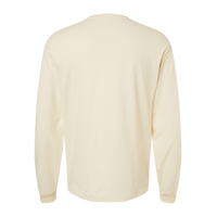 Bella + Canvas 6 oz. Heavyweight Long Sleeve Tee, Natural, Back view