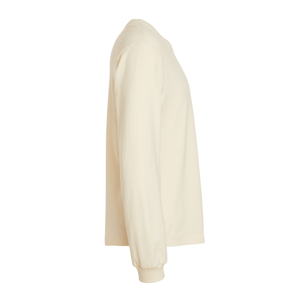 Bella + Canvas 6 oz. Heavyweight Long Sleeve Tee, Natural, Right Sleeve view